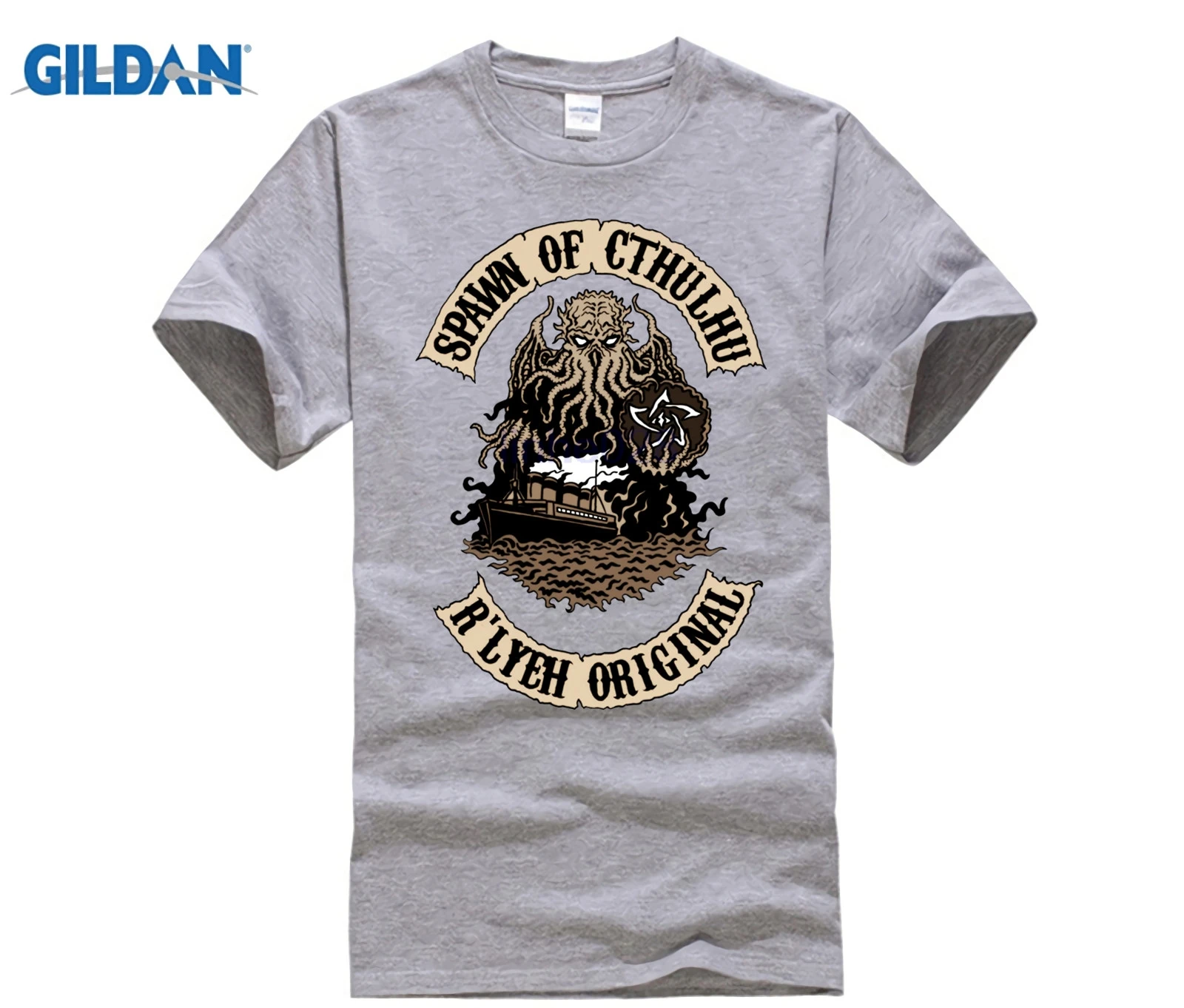 GILDAN spawn of cthulhu rlyeh original | Мужская одежда