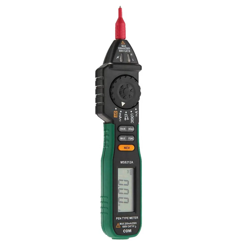 MASTECH MS8212A Тип Ручки Цифровой мультиметр Multimetro DC тестер напряжения переменного