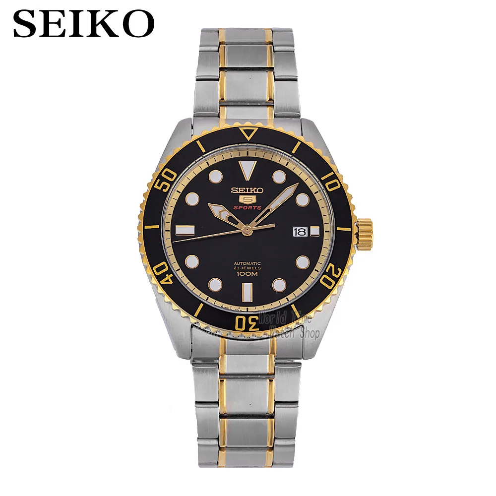 SRPB94K1-A Seiko часы мужские 5 автоматические часы Топ бренд Роскошные спортивные мужские часы набор водонепроницаемые механические Военные часы relogio masculinoSNZ - Цвет: SRPB94K1-A