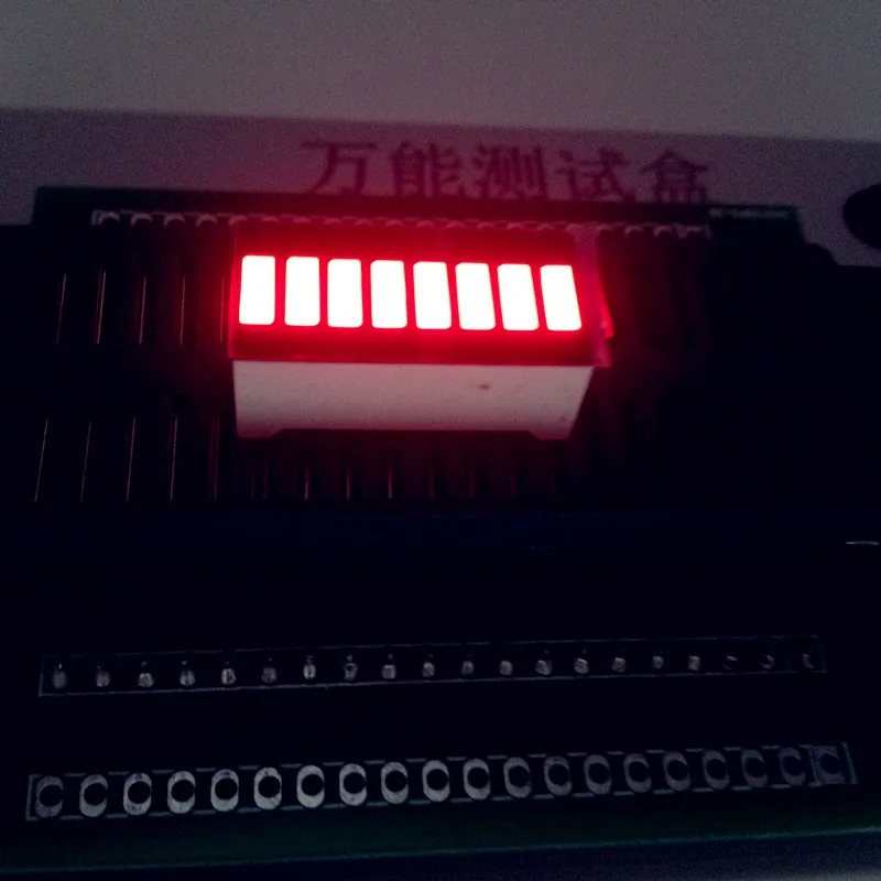 

20pcs 8 Grid Digital Segment LED Light Bar 8 Flat Tube of Super Bright Red