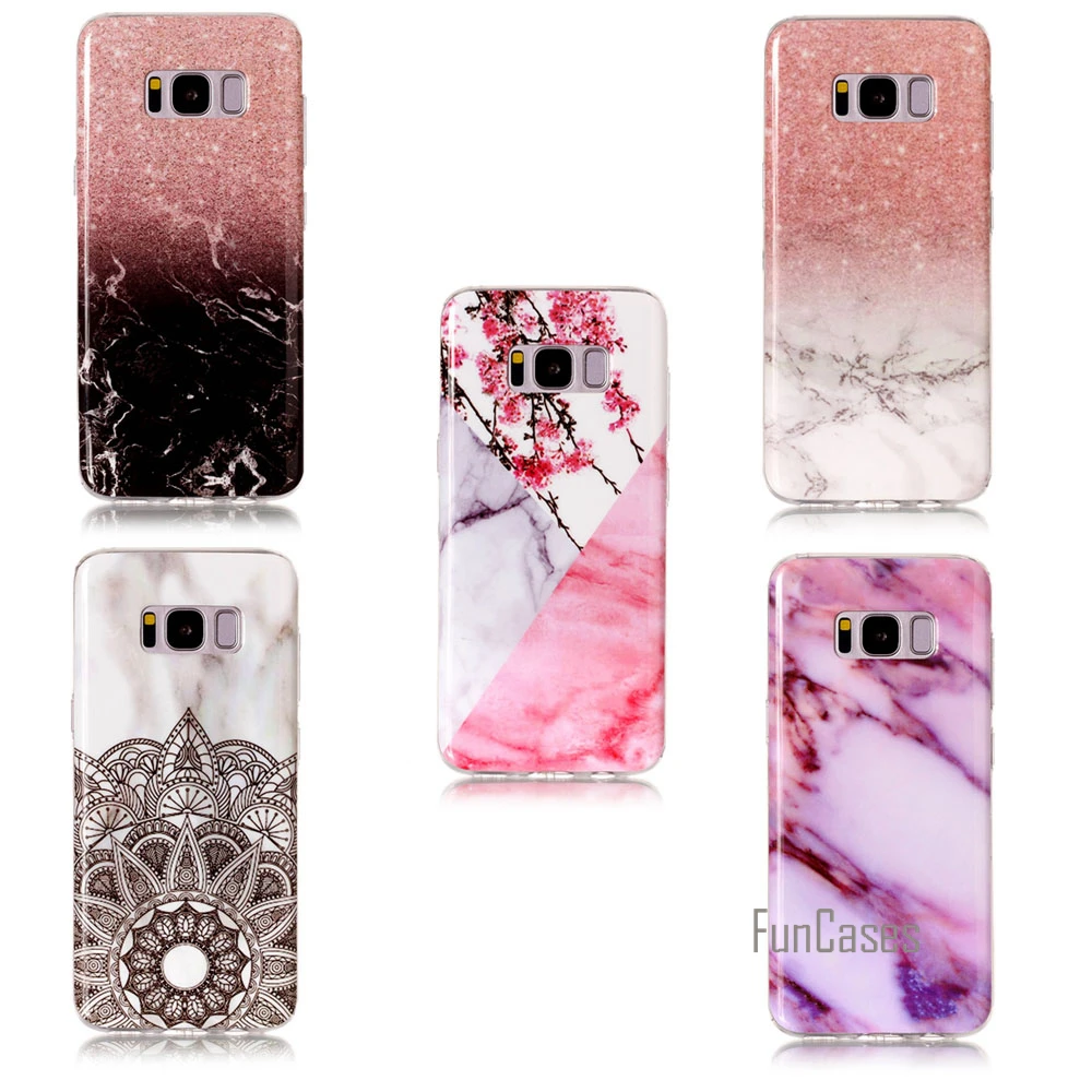 Для Fundas Samsung Galaxy S8 Plus Силиконовые ТПУ Мягкая обложка Телефонные Чехлы для Coque