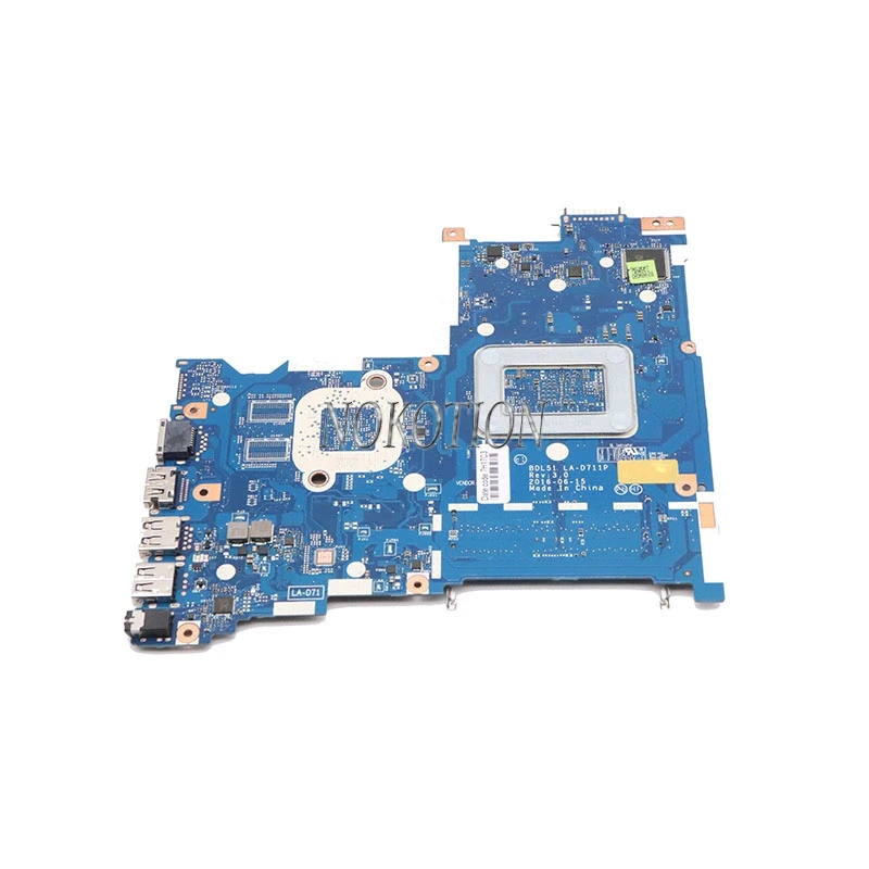 Nokotion 854962-001 854962-601 материнская плата для ноутбука HP 15-BA BDL51 LA-D711P CPU на борту
