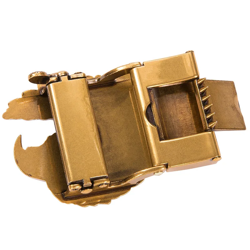 Роскошный винтажный дизайнерский ремень с пряжкой для мужчин металлический в