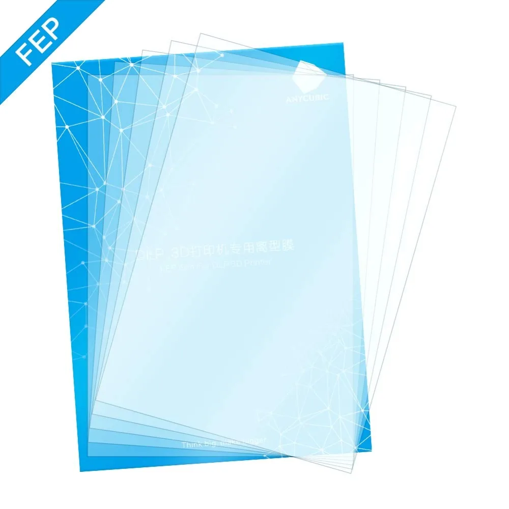 DLP 3d принтер части FEP пленка 140x200 мм Fep листы 0,15-0,2 мм для ANYCUBIC Photon Смола УФ светильник 3d принтер s Impresora