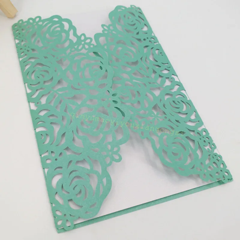 30 шт./лот лазерная резка дерева пригласительная бумага принадлежности для