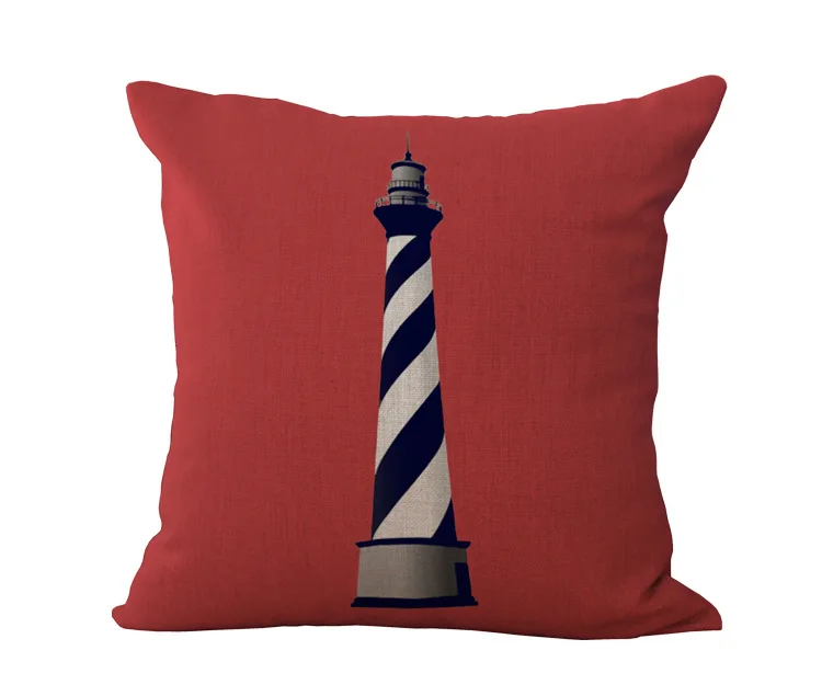 Средиземноморская серия якорь Наволочка 100% хлопок льняная наволочка для подушек