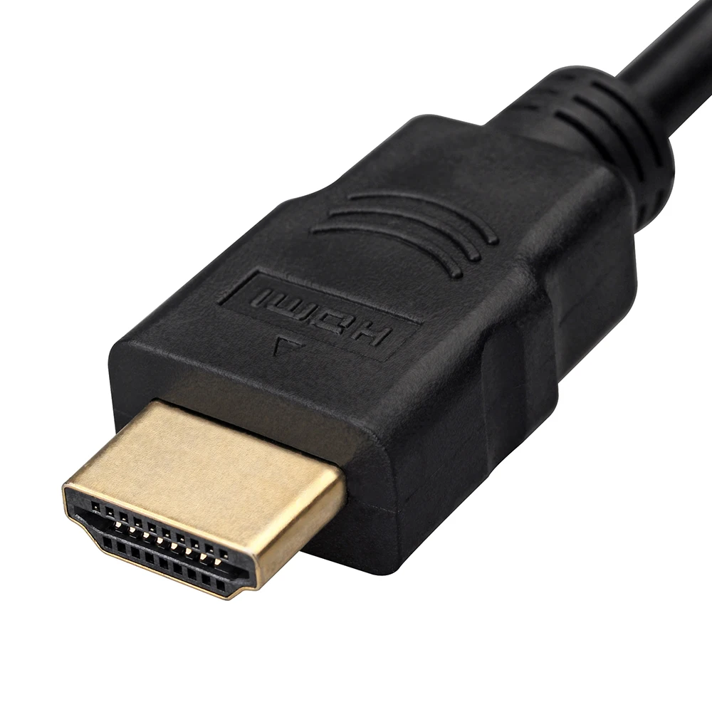 Позолоченный Переходник USB 3 5 1080P HDMI Male to VGA famale с микро-usb и аудиоинтерфейсом мм для