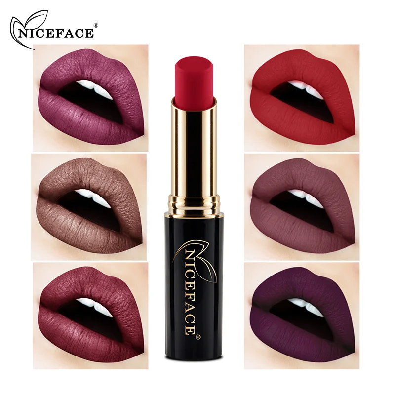 NICEFACE 24 цвета модные матовые помады professional make up длительный красный телесный