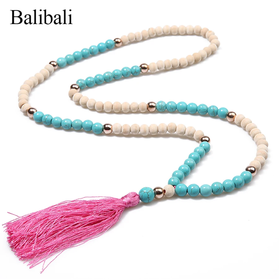 Ожерелье из полудрагоценных камней с кисточками|stone bead necklace|necklace womenbead necklace |