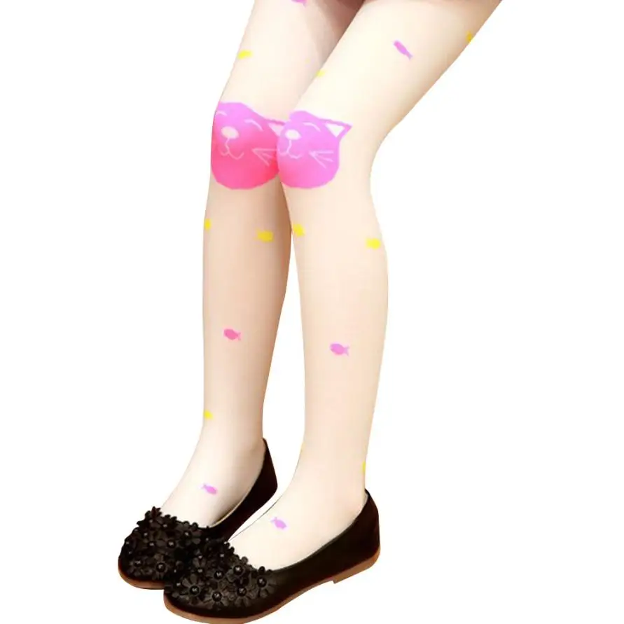 Колготки для девочек с бородами модные вязаные чулки детские колготки