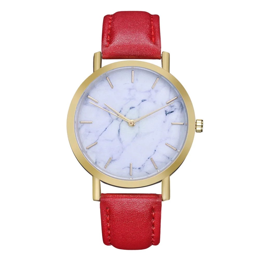 Роскошные Брендовые женские кожаные часы браслет Аналоговые кварцевые наручные