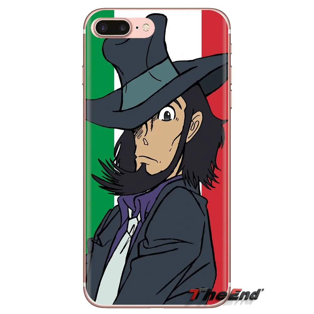 Transparent TPU Skin Cover For LG Spirit Motorola Moto X4 E4 E5 G5 G5S G6 Z Z2 Z3 G2 G3 C Play Plus Mini cartoon Lupin The Third |