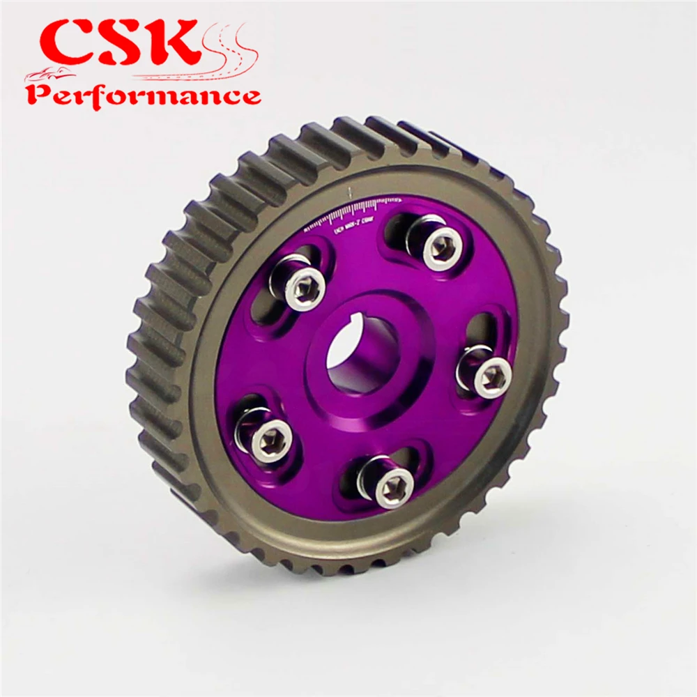 1 Pcs Adjustable Cam Gears Pulley Alloy Timing Gear Fits For Honda SOHC D15/D16 D-SERIES Engine Red/Blue/Purple |