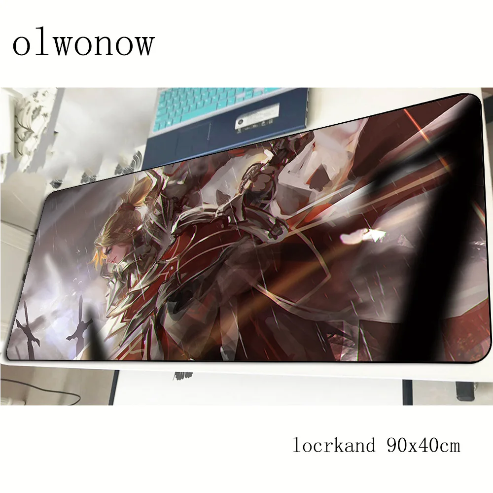 Fate Apocrypha коврик для мыши с изображением 90x40 см новинка игровой геймер толстый игра