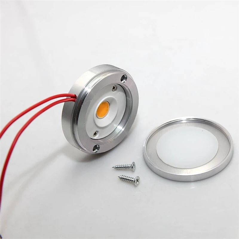 10 шт. 7 Вт COB LED puck light 110 В 220 ультра тонкая круглая светодиодная подсветка под шкаф