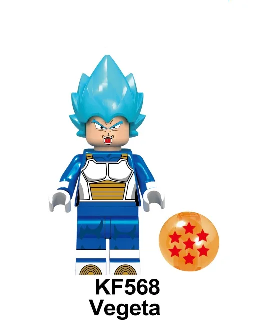 KF568 Without Box KF6045 строительные блоки Dragon Ball Сон Гохан шорты Janemba Вегета кирпичи фигурки детей обучающие игрушки - Цвет: KF568 Without Box