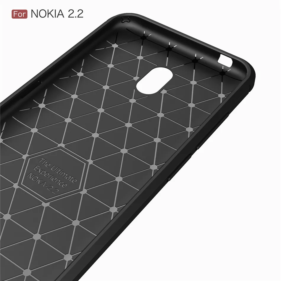 Силиконовый чехол для Nokia 2 ударопрочный из углеродного волокна и ТПУ 1 2V 2|Бамперы|