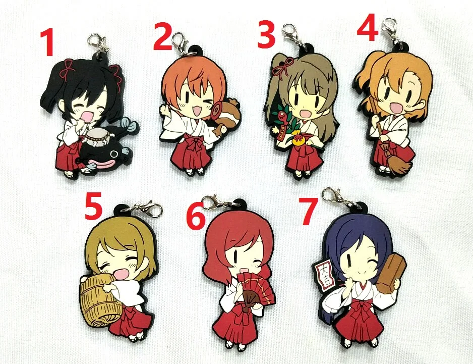 Брелок в стиле аниме Love Live резиновый ремешок для телефона подвеска Нико Рин Umi Maki