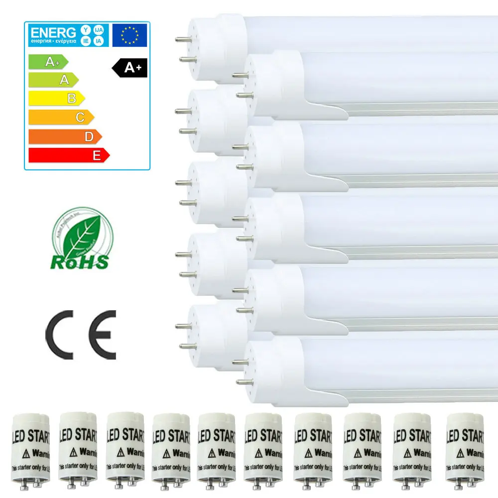 Maidodo 10X T8 G13 2 фута 60-150 см 9-24 Вт 810-2160LM Led s SMD 6000-6500K Светодиодные трубчатые лампы