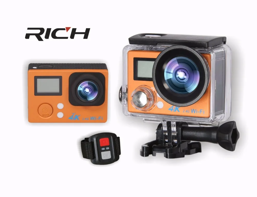 2018 new S200DR 4K Action Camera 2.0 Double LCD Display 16MP Sports WiFi 30M Waterproof 170 angle HDMI sport camera | Электроника