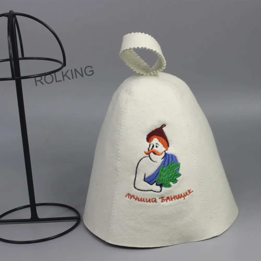 100% сауна шерстяной войлок Паровая шляпа бесплатная доставка|sauna hat|hat hathat h |