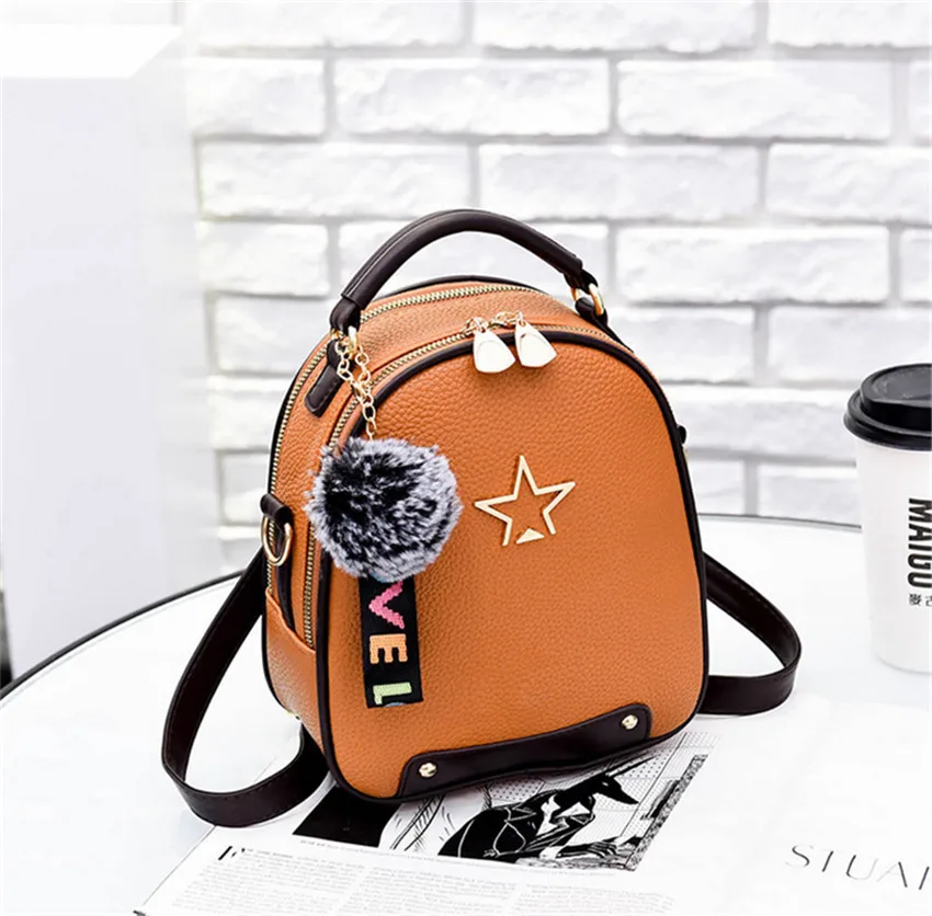 Мини Модные женские анти рюкзак ПУ Mochilas - Цвет: Цвет: желтый