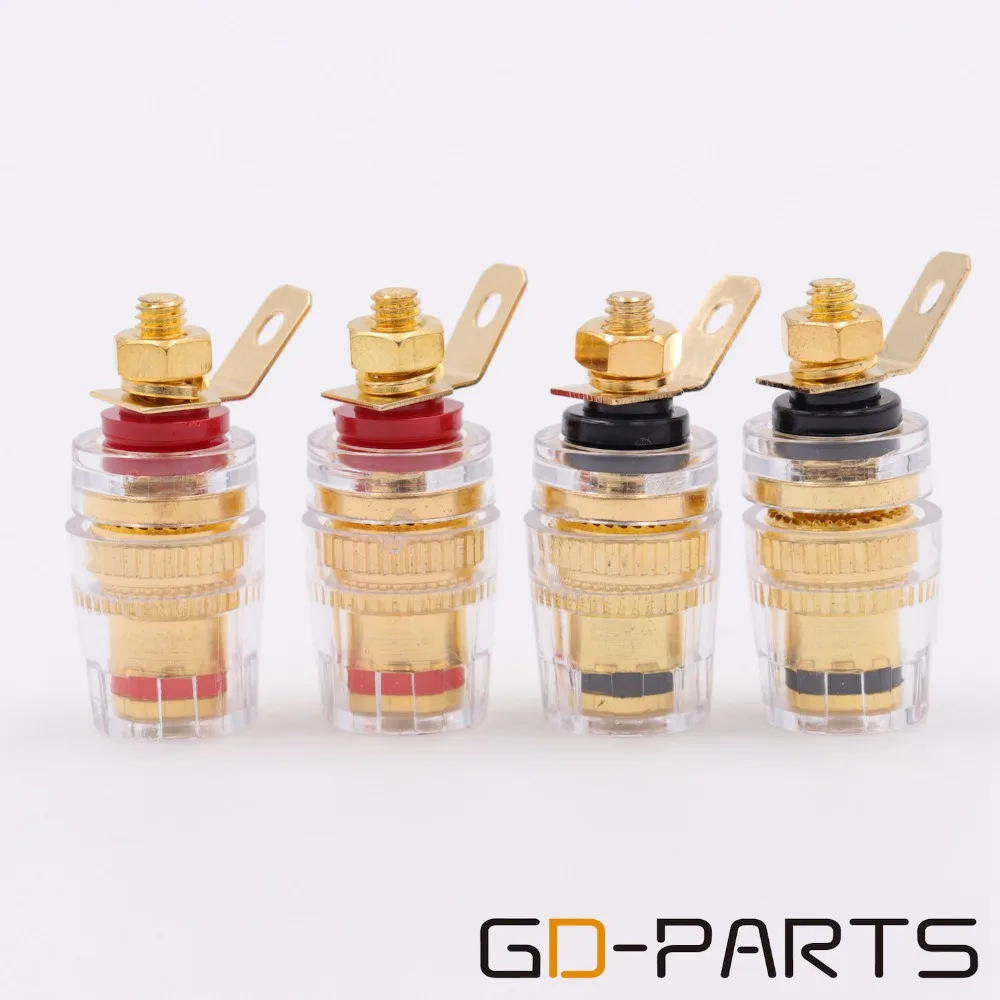 10 шт. Мини позолоченный латунный усилитель переплетная клемма динамика разъем
