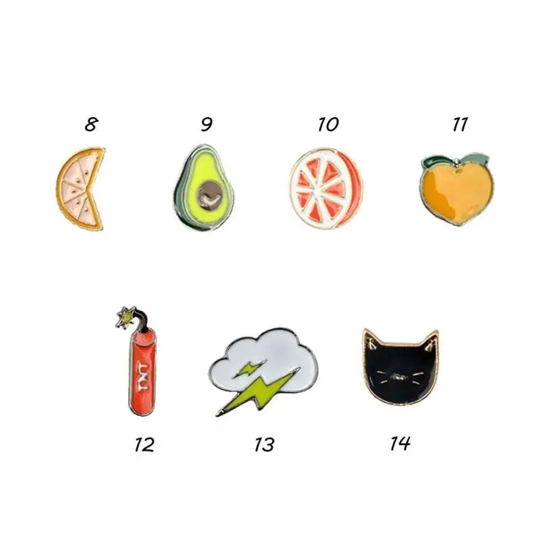 2018 новый акриловый Броши Булавки цифра Симпсон Фрукты Брошь Pin мультфильм