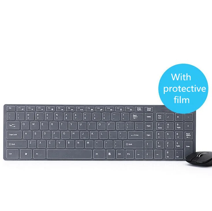 Беспроводной 2 4G Ультра тонкий USB приемник настольной клавиатуры и Мышь комбо для