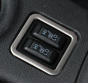 For Mitsubishi Outlander 2013 2014 seat heating button decorative frame stainless steel interior paste | Автомобили и мотоциклы