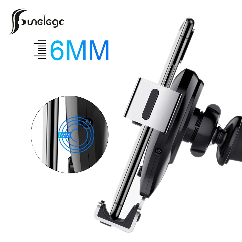 Автомобильное беспроводное зарядное устройство Funelego для iPhone Samsung Nokia LG Xiaomi