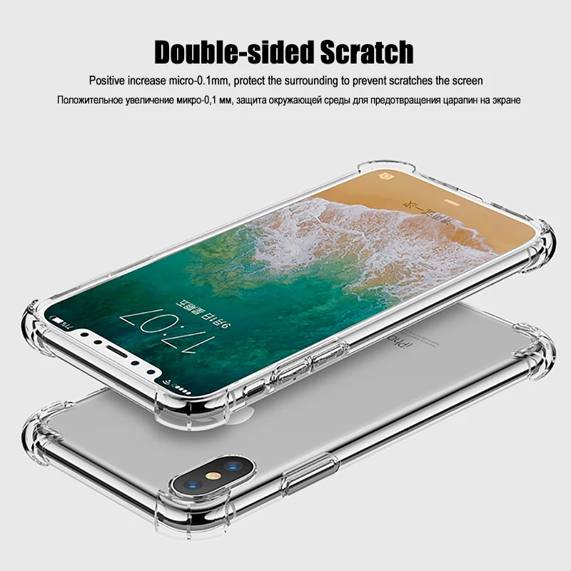 Luckguard чехол для iPhone х Крышка роскошные подушки безопасности противоударный