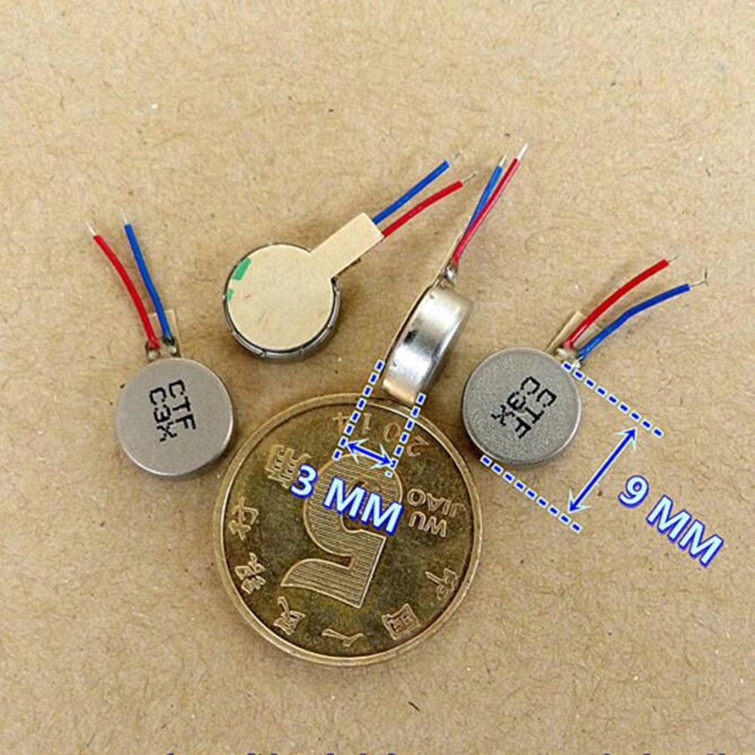 1 шт мини Вибрационный Мотор DC3V-4.2V 0930 плоская кнопка-тип двигатель для Мобильный