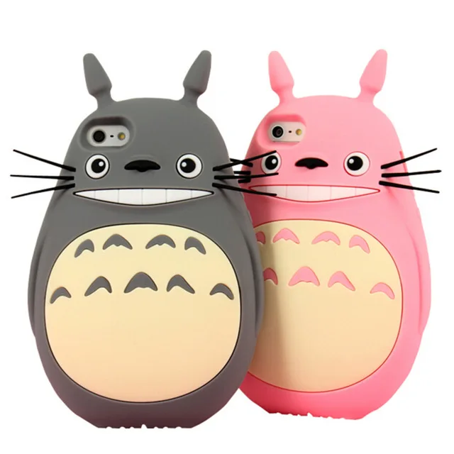 Япония 3D милый мультфильм Мой сосед Тоторо кошка Мягкая силиконовая задняя