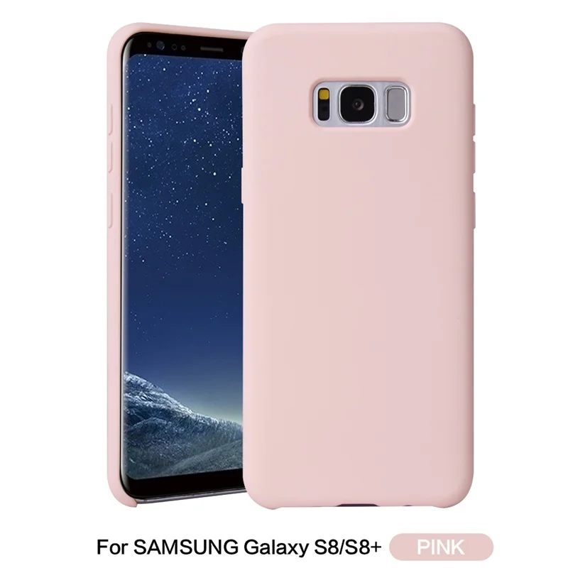 Чехол для Samsung Galaxy S8 чехол plus Оригинальный жидкий резиновый силиконовый с бантом