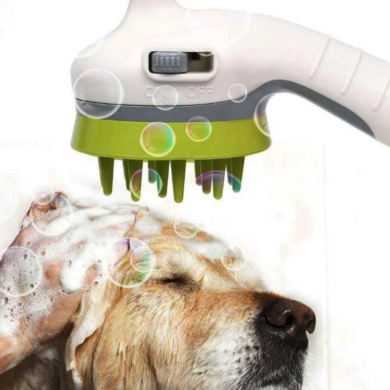 3 colors Pet Shower Head Bath Brush Dogs Cats Shower Comb Pet Washing Supply Accessoris sprinkler animal dog wash shower