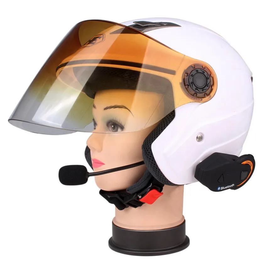 

2 PCS FreedConn T-Max Motorcycle Talk System 1000M 6 riders groups BT Interphone Helmet Intercom Headset FM Radio Bluetooth 4.1