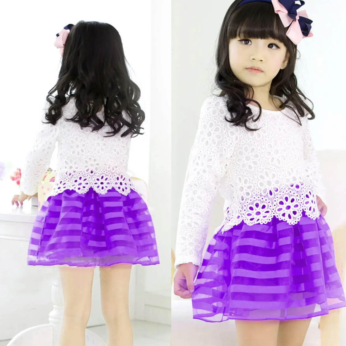 Весенние детские платья для маленьких девочек вязаное крючком кружевное бальное