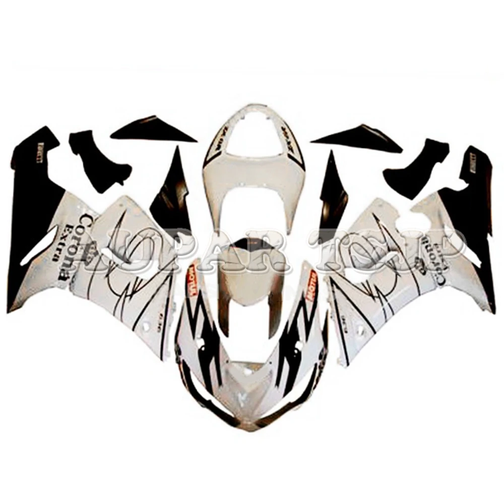 

Corona White Black Lowers Motorbike Cowling For Kawasaki ZX6R ZX636 2005 2006 636 05 06 Fairings ABS Injection Plastic Bodywork