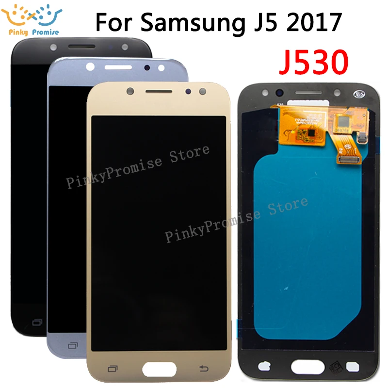 Для Samsung Galaxy AMOLED LCD J5 2017 J530 SM J530F J530M ЖК дисплей сенсорный экран дигитайзер в сборе с