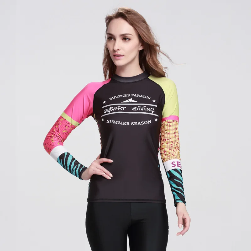 Sbart upf50 УФ рубашка для плавания спортивные топы Рашгард из лайкры Спортивное