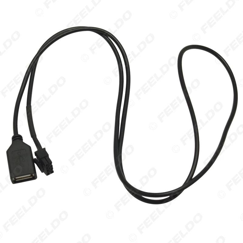 FEELDO 10 шт. автомобильный аудио Женский USB кабель адаптер 4Pin разъем для Chery Qiyun/Fulwin CD