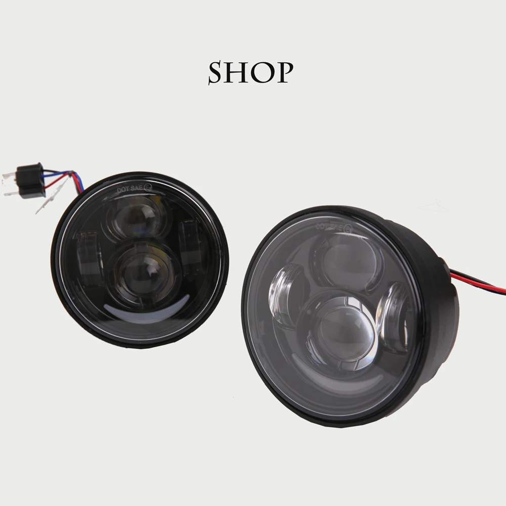 

2 шт. 5 "светодиодный мотоцикл фары для двигателя Sportster Motorrad Scheinwerfer Farol внедорожник мото Фарос Para Moto