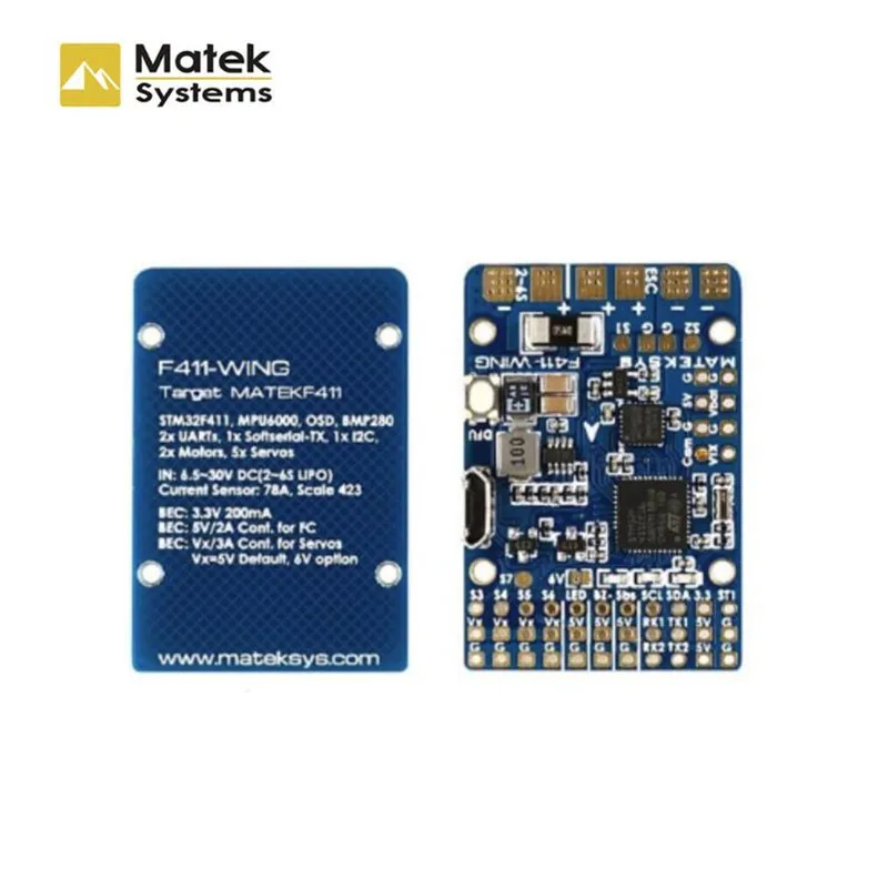 Система управления полетом Matek система STM32F411 с поддержкой INAVOSD MPU6000 BMP280 крыло