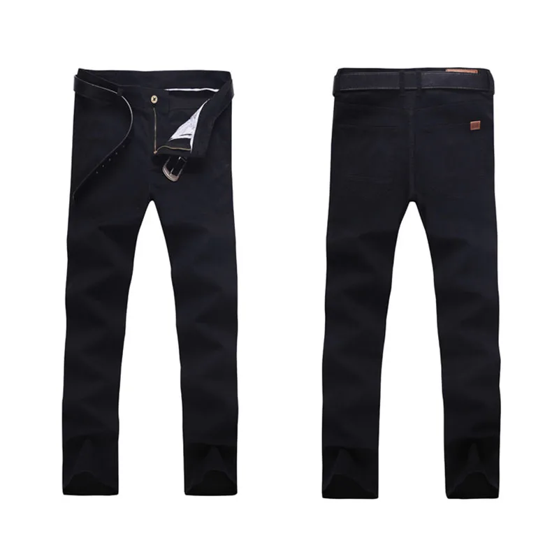 

New Design Casual Men pants Cotton Slim Pant Straight Trousers Fashion Business Solid Khaki Black Pants Men 28-38