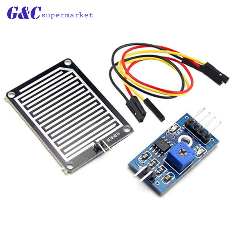 3 3-5 в датчик обнаружения дождя Модуль Влажности Погоды для arduino | Электронные