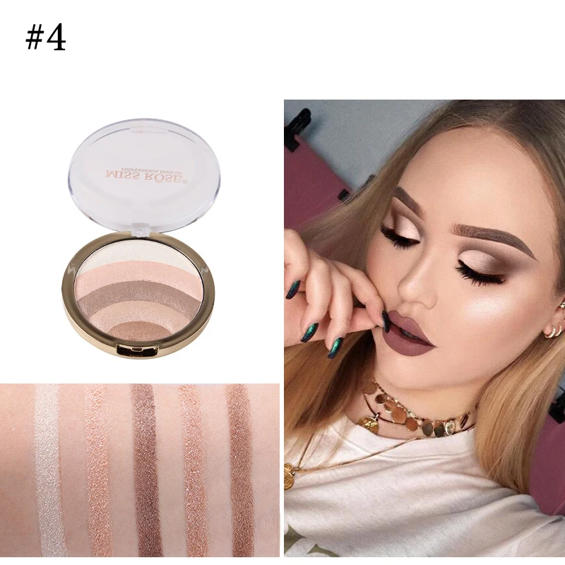 MISS ROSE Радужный хайлайтер палитра лица скрасить контурной осветитель порошок
