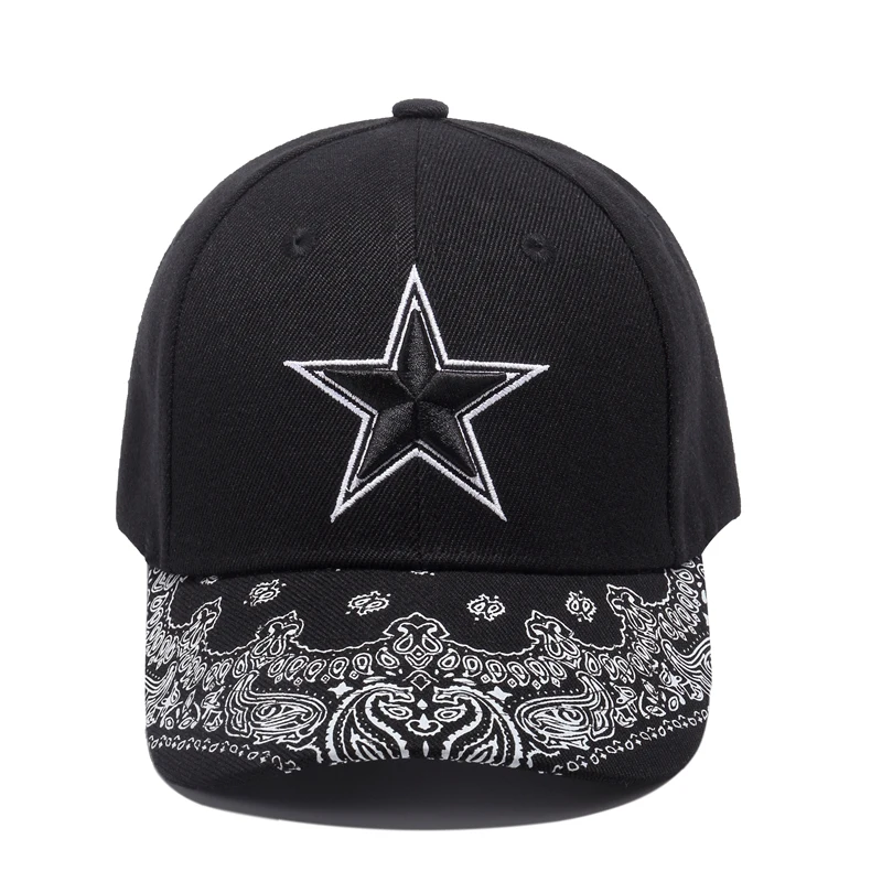 [WUKE] бренд Gorras Black Star вышивка бейсболка Кости индивидуальные Snapback головные уборы