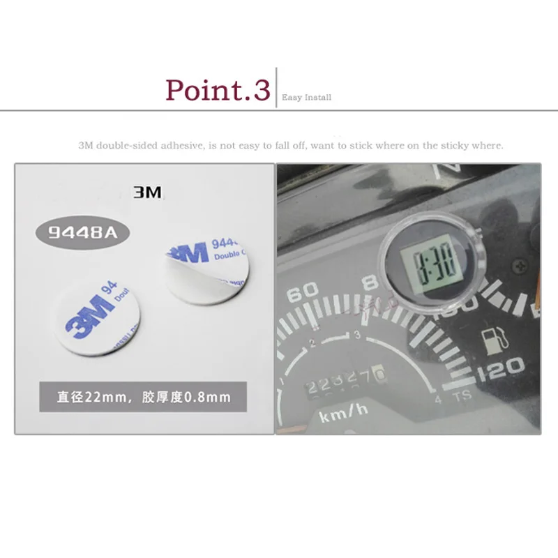 

Alconstar- 6 color new motorcycle Electronic Watch motorbike motocross ATV clock for Kawasaki KTM moto universal easy to install