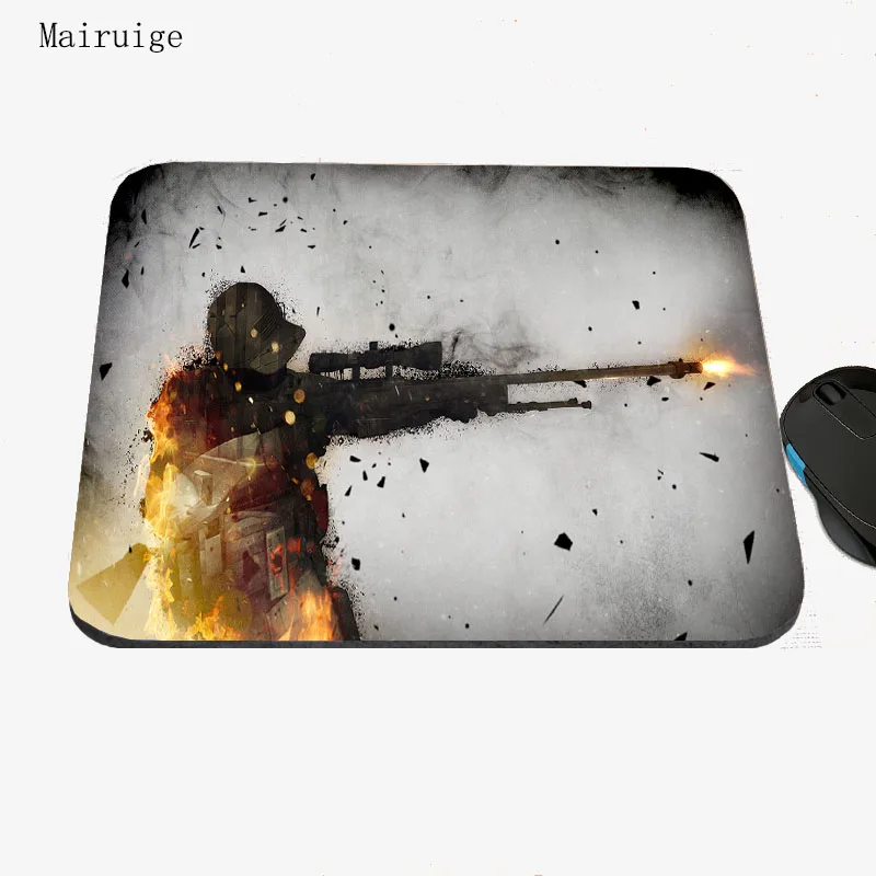 Mairuige коврики для мыши CSGO Размер 22x18 резиновая с объёмным рисунком из мультиков